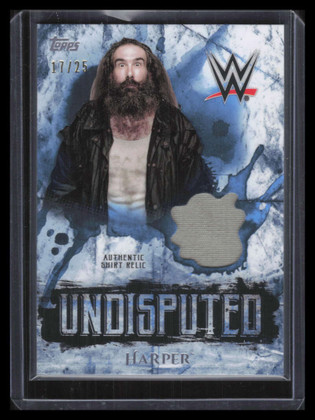 2018 Topps WWE Undisputed Relics Blue URHA Harper Shirt Relic 17/25