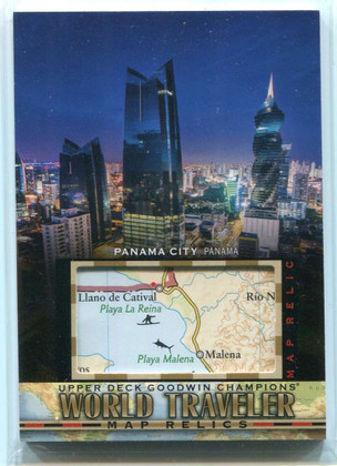 2021 Upper Deck Goodwin Champions World Traveler Map Relics wt264 Panama City