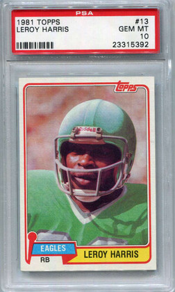 1981 Topps 13 Leroy Harris PSA 10 GEM MT