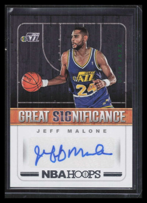 2018-19 Hoops Great SIGnificance Autographs 10 Jeff Malone Auto