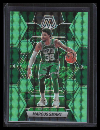 2022-23 Panini Mosaic Choice Fusion Green Refractor 188 Marcus Smart 19/21