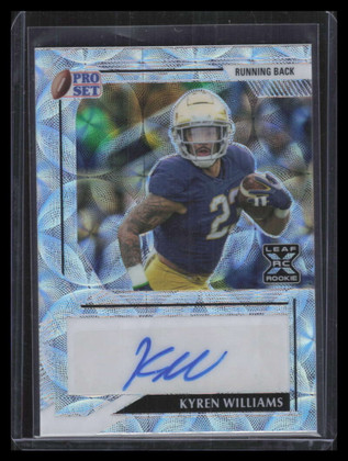 2022 Leaf Pro Set Metal Kaleidoscope Silver Kyren Williams Rookie Auto 10/20