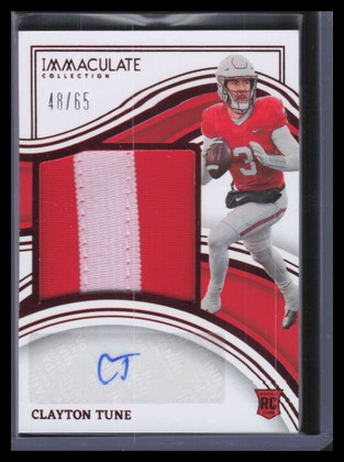 2023 Immaculate Collection Autographs Ruby Clayton Tune Rookie Patch Auto 48/65