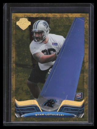 2013 Topps Rookie Legends Gold 13 Star Lotulelei Rookie 75/99