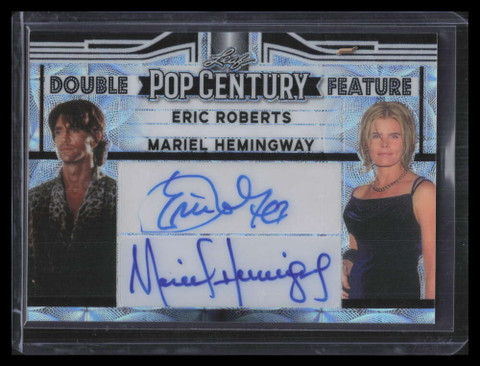 2023 Pop Century Double Feature Autographs Eric Roberts Hemingway Dual Auto 6/8