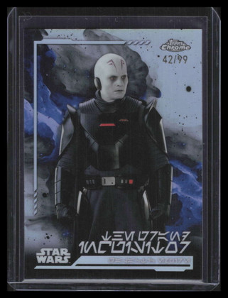 2024 Topps Chrome Star Wars Aurebesh SPs av78 The Grand Inquisitor 42/99