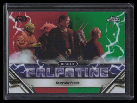 2024 Topps Chrome Star Wars Rise of Palpatine Red Refractor rp5 Emergency 5/5