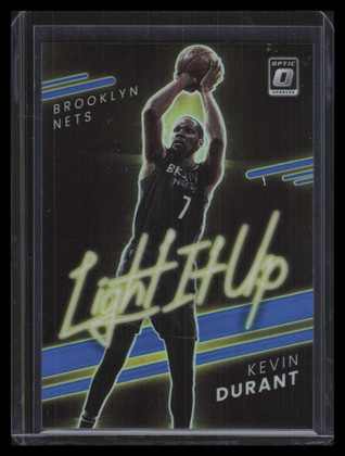 2021-22 Donruss Optic Light It Up Blue Refractor 4 Kevin Durant 40/49