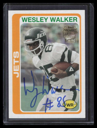2013 Topps Archives Fan Favorite Autographs FFAWW Wesley Walker Auto