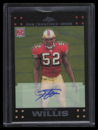 2007 Topps Chrome Rookie Autographs tc240 Patrick Willis Rookie Auto