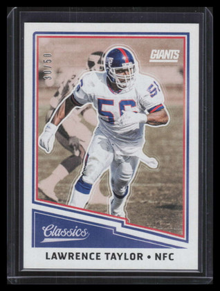 2017 Classics Blank Back 189 Lawrence Taylor 30/50