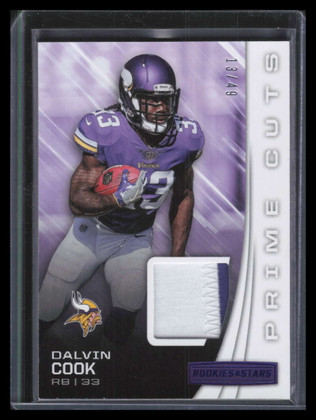 2017 Rookies and Stars Prime Cuts 8 Dalvin Cook Rookie Patch 13/49