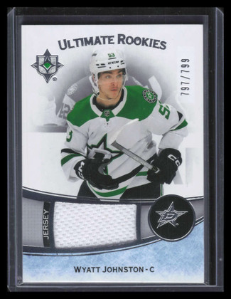 2022-23 Ultimate Collection Jerseys 185 Wyatt Johnston Rookie Jersey 797/799