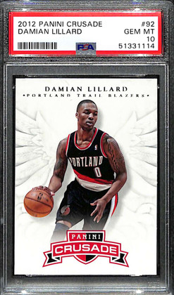 2012-13 Panini Crusade 92 Damian Lillard Rookie PSA 10 GEM MT 51331114