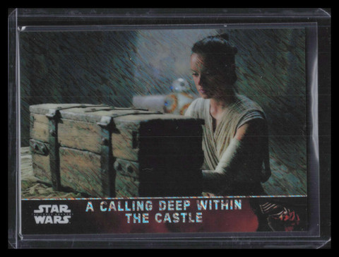 2016 Topps Chrome Star Wars Force Awakens Shimmer Refractor 53 Deep Within 20/50