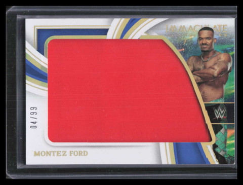 2023 Immaculate Collection WWE The Immaculate Standard 20 Montez Ford Relic 4/99