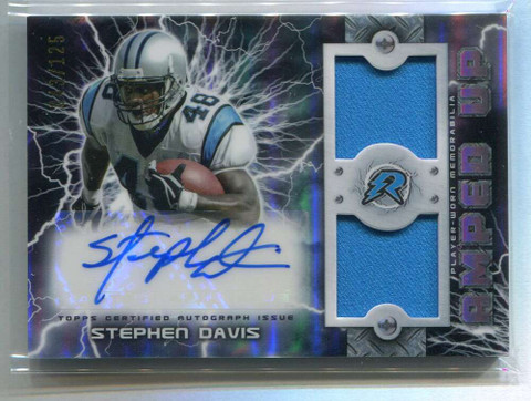 2023 Topps Composite Resurgence Amped Up White Stephen Davis Jersey Auto 43/125