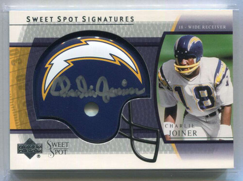 2004 Sweet Spot Signatures SSCH Charlie Joiner Auto 142387