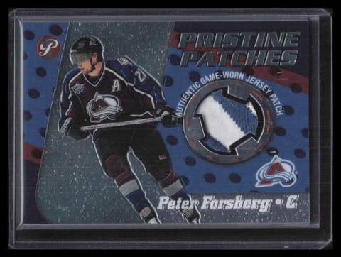 2003-04 Topps Pristine Patches PPPF Peter Forsberg Patch /50