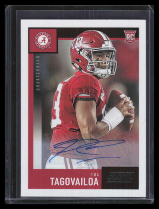 2020 Score Rookie Autographs 339 Tua Tagovailoa Rookie Auto