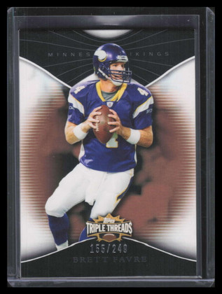 2009 Topps Triple Threads Sepia 11 Brett Favre 155/249