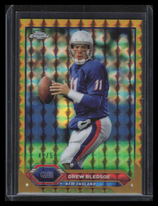 2023 Topps Composite Chrome Gold Geometric Refractor 22 Drew Bledsoe 41/50