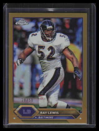 2023 Topps Composite Chrome Gold Refractor 20 Ray Lewis 28/50