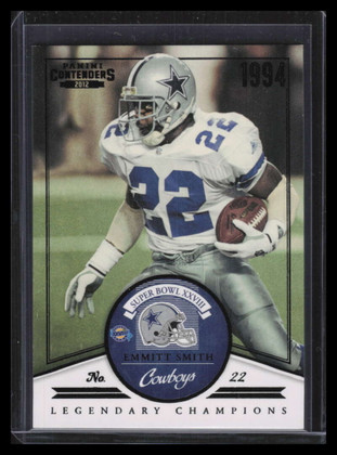 2012 Panini Contenders Legendary Champions Black 14 Emmitt Smith 5/50