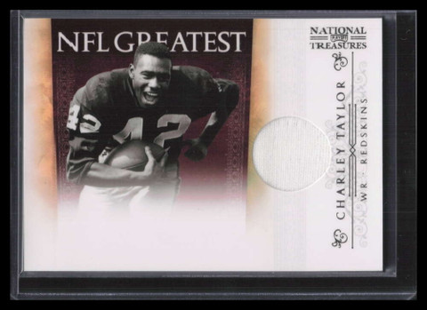 2010 Playoff National Treasures NFL Greatest Material Charley Taylor Jersey /99