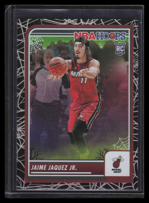 2023-24 Hoops Haunted Hoops Holo Webs 51 Jaime Jacquez Jr. Rookie