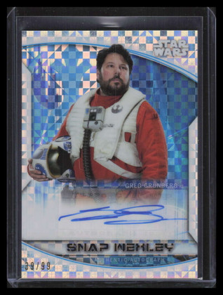 2020 Topps Star Wars Chrome Perspectives Autographs AGG Greg Grunberg Auto 39/99