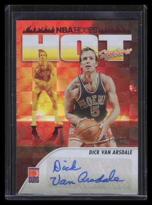 2023-24 Hoops Hot Signatures Red 47 Dick Van Arsdale Auto 19/25