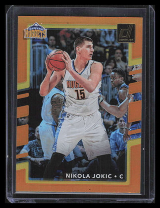 2017-18 Donruss Holo Laser Orange 37 Nikola Jokic