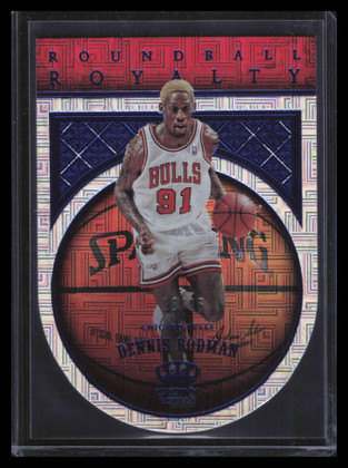2017-18 Crown Royale Roundball Royalty Blue 5 Dennis Rodman 16/25