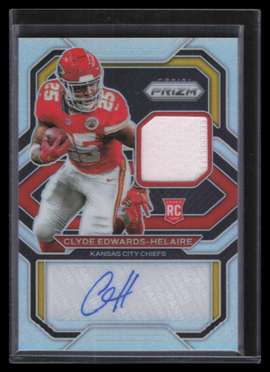 2020 Panini Prizm Autographs 3 Clyde Edwards-Helaire Rookie Patch Auto 31/99