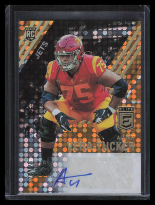 2021 Elite Rookie Autographs Orange 29 Alijah Vera-Tucker Rookie Auto 24/25