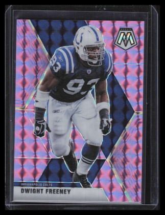 2020 Panini Mosaic Mosaic Purple Refractor 94 Dwight Freeney 46/49