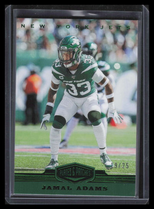 2019 Panini Plates and Patches Green 71 Jamal Adams 19/25