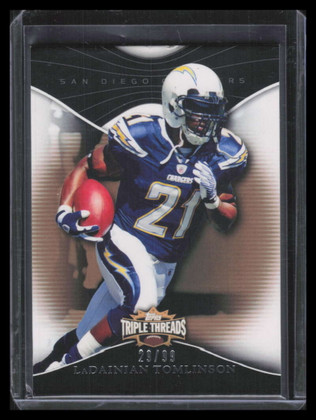 2009 Topps Triple Threads Gold 38 LaDainian Tomlinson 29/99