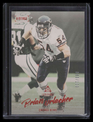 2020 Panini Luminance Vintage Performers Orange 16 Brian Urlacher 80/100