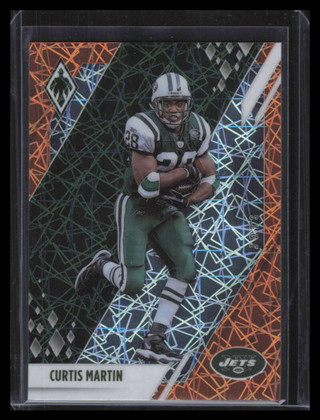 2021 Panini Phoenix Orange Lazer 91 Curtis Martin 58/99