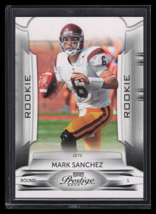 2009 Playoff Prestige 171b Mark Sanchez White Jersey Rookie SP