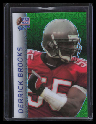 2024 Leaf Pro Set Metal Retro Mojo Green rb30 Derrick Brooks 3/3