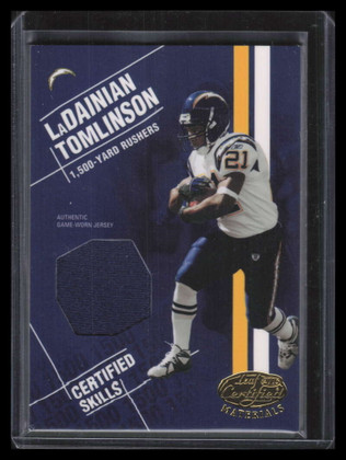 2003 Leaf Certified Materials Skills cs17 LaDainian Tomlinson Jersey 30/100