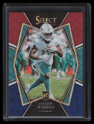 2021 Select Prizm Tri Color Refractor 148 Jaylen Waddle Rookie 39/199 Premier