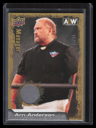 2022 Upper Deck AEW Mat Relics Gold 95 Arn Anderson Mat 16/49