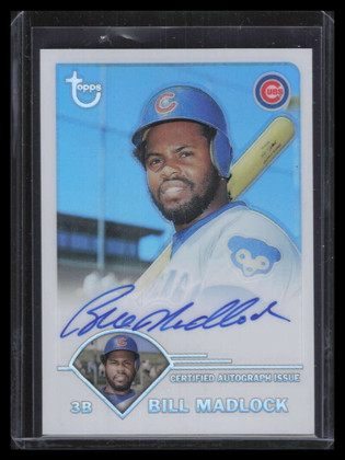 2003 Topps Retired Signature Autographs Refractor BM Bill Madlock Auto 13/25