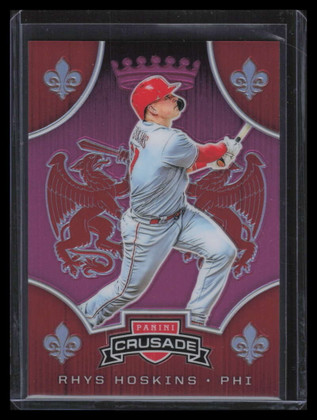 2019 Panini Crusade Pink 23 Rhys Hoskins 8/25