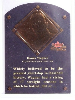 2002 Fleer Fall Classics HOF Plaque Honus Wagner #D0817/1936 #3