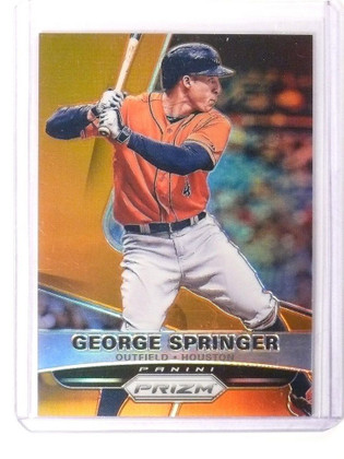 2015 Panini Prizm George Springer Orange Prizm #D27/60 #69